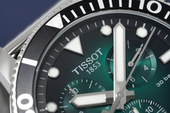 Tissot Chronograph Watch SEASTAR 1000 Green Mesh - T120.417.11.091.00 - Image 8